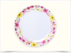 プレート（L）【フラワーシャワー】